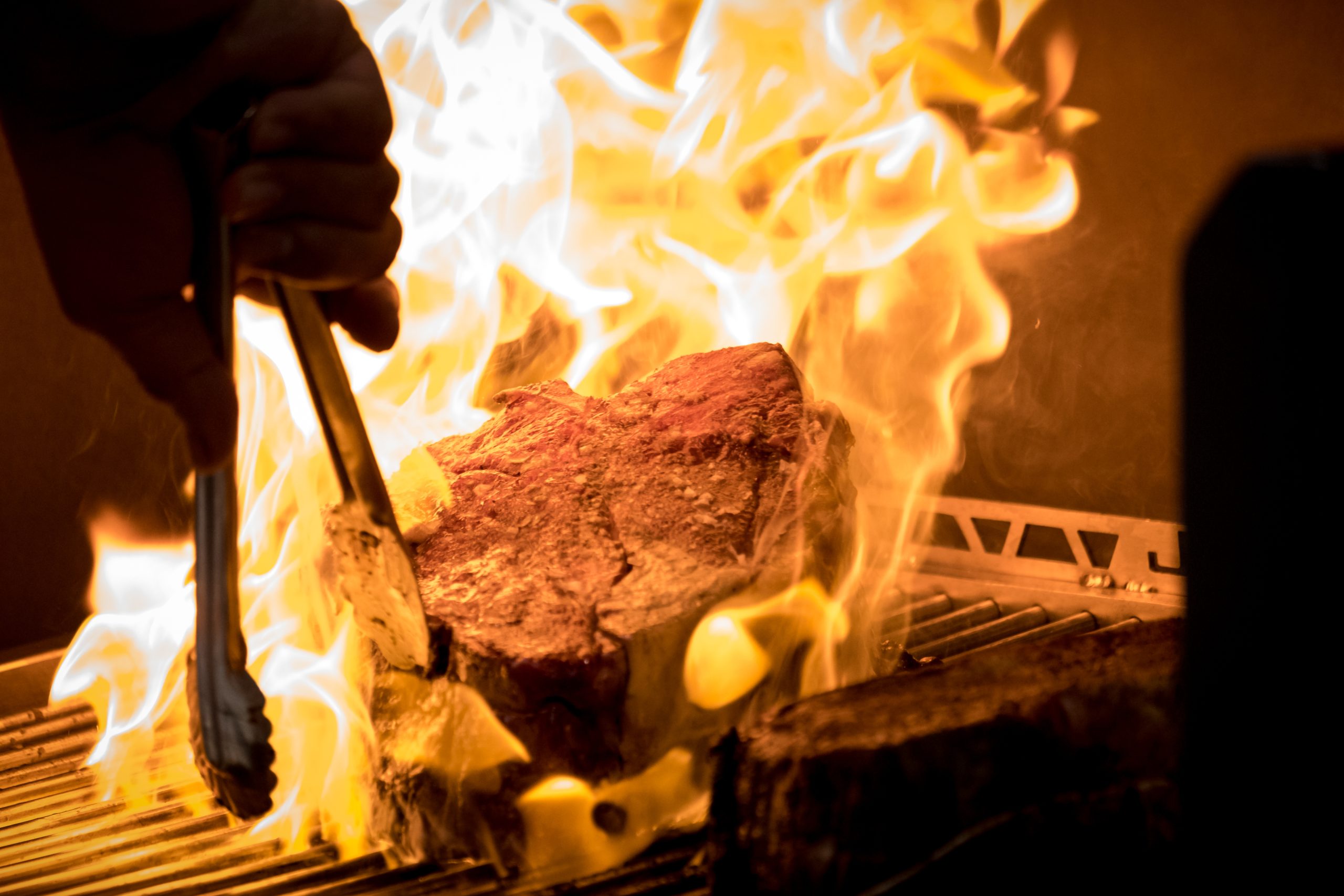 Steak on a grill Beastie BKK